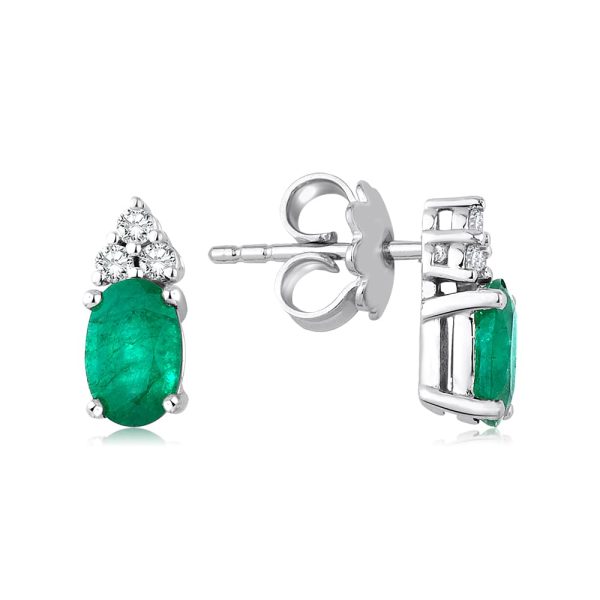 Zümrüt Pırlanta Küpe 5