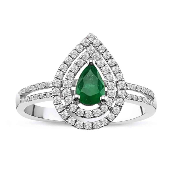 Zümrüt Pırlanta Yüzük 11